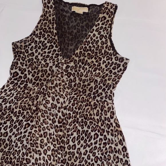 Michael Michael Kors Leopard Sleeveless Blouse - Picture 3 of 9